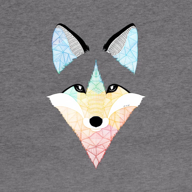 Multicolor Fox by Art_et_Be